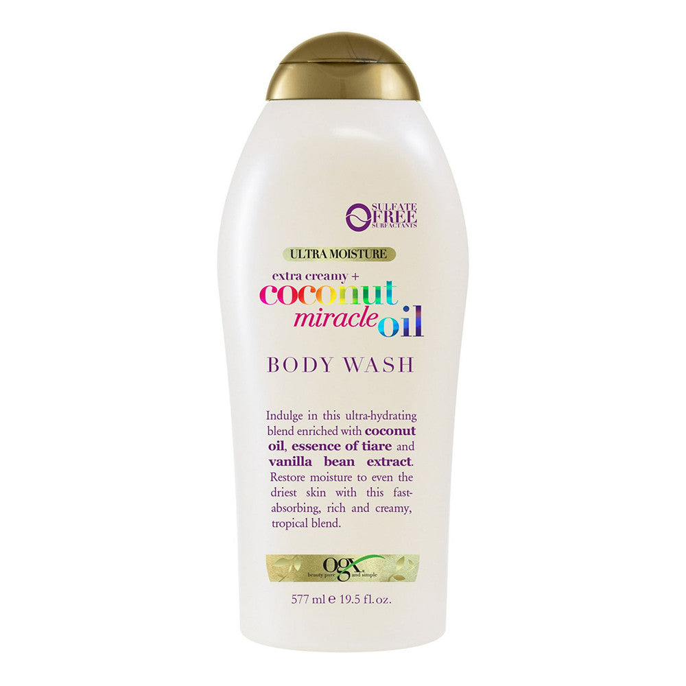 Ogx Deep Penetrating Coconut Miracle Oil Ultra Moisture Body Wash, 19.5 Oz